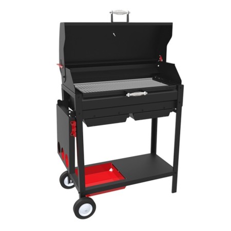 Grill cover (with a cast-iron grate-grille) for Firecraft barriers, 91.5 x 44.5 x 28.5 cm-5