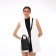 Women's bag over the shoulder Textura, small size, black color