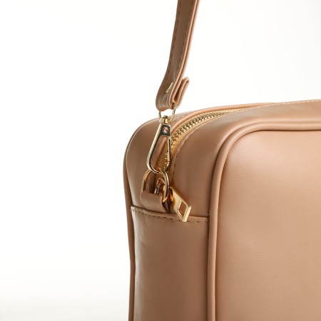Women's bag over the shoulder Textura, small size, beige color-4