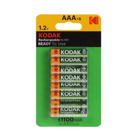 Battery Kodak, Ni-Mh, AAA, HR03-8BL, 1.2V, 1100 mAh, blister, 8 pcs.