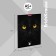 Notebook A5 96 sheets in a cage, Erichkrause "Cats", covered Cardboard, matte lamination, selective UV-LK, OFSET 100% White, MIX (1 species in Spike)