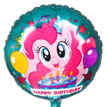 Happy Birthday Air Ball, 18 inch, foil, my little pony-1