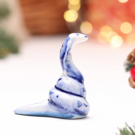 Souvenir "Snake Zhuzha", Gzhel, 5.5 cm-3