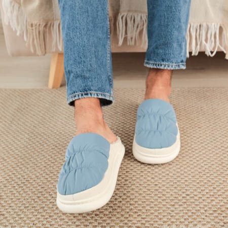 Male slippers, size 42-43, blue color-1
