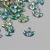 Decor for creativity plastic 2 punctures "Straza Trilist. Laguna" set 80 pcs 0.5x1 cm