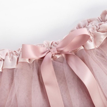Three-layer crumb skirt, dusty pink, 17 × 19 cm-1