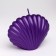 Figure candle "shell", 4x9x6.5 cm, purple
