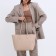 Bag Women's Shoper on Lightning, Beige Color