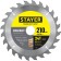 Disk STAYER 3683-210-30-24_z01, on wood, technical cut, 24t, 210 x 30/20 mm