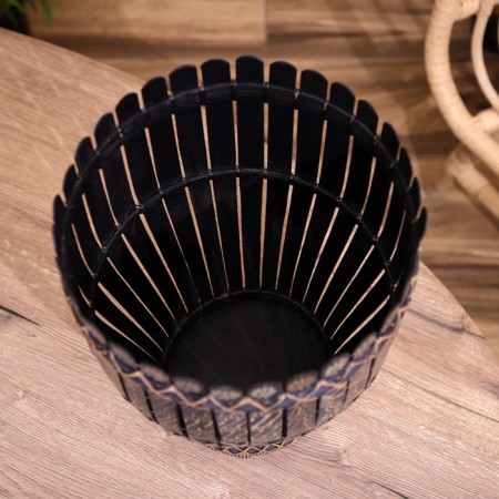 Bamboo basket 27x27x35 cm-2