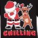 Pajama Children's New Year's KAFTAN "Chilling", size 32 (110-116 cm)