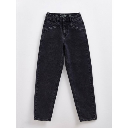 Women's jeans with a high landing CONTE Elegant Mom Fit, size m, color Washed Grey-7