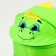 A basket for storing toys "dinosaurus" with handles and a lid, 55 x 33 x 33 cm, green