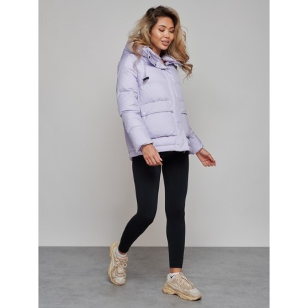 Winter jacket, size 46, purple color-3