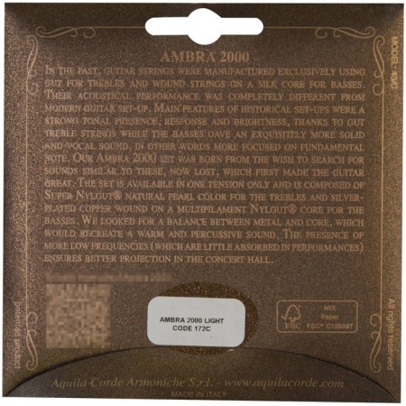 Half -compartment strings for the classic guitar Aquila 172c 3 strings-2