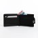 Male purse for magnet, department for bills, for maps, for coins, black color