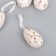 Decor Easter suspension "Egg with flowers and patterns" set 6x4 cm