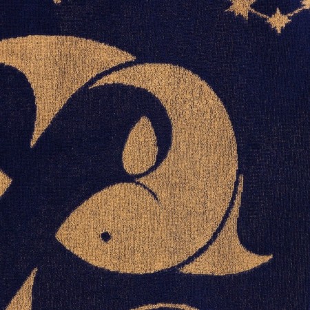 Tensor Ethel towel "Zodiac Signs: Pisces" Violet, 67x130 cm, 100% cotton, 420g/m2-2