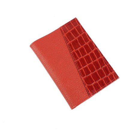 Cover for autoDocations and passports, red color
