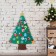 Set for creativity "Christmas tree with a golden star" Velcro decorations