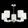 Ceiling EVOLUCE lamp. Sle107802-05. Mili. 5x40 watts, E14, 70x70x48 cm, Nickel color
