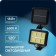 LED spotlight on a sunny battery 18 W, remote panel, 15 × 11 × 4 cm, 6500k