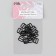 Strap regulator, metal, 10 mm, 20 pcs, black color