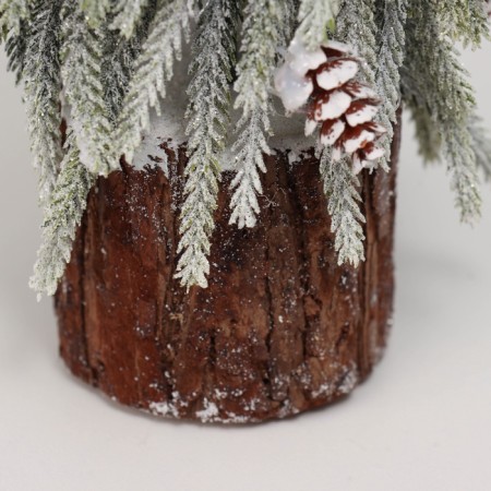 Christmas tree decor "Long branches, in a pot" 38x12 cm-2