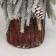 Christmas tree decor "Long branches, in a pot" 38x12 cm