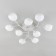 Ceiling chandelier Citilux "Florida" CL148190, 92x92x14.5 cm, 9x60W, E14, white color