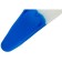 Training flippers atemi 500, silicone, size 43-44, blue/white color