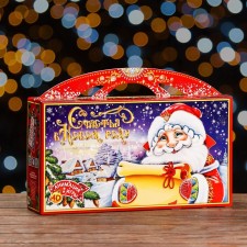 Подарочная коробка "Волшебный свиток" , Портфель макси широкий , 37 x 8 x 20,2 см