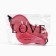 Love set, cosmetic bag, sleep mask and comb