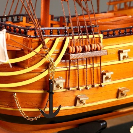 Ship "Victoria", 79x73 cm-4