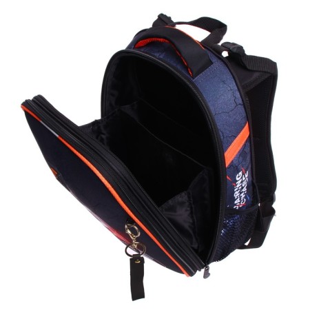 School frame backpack 38 x 30 x 16 cm, ergonomic back, Stavia Police-8