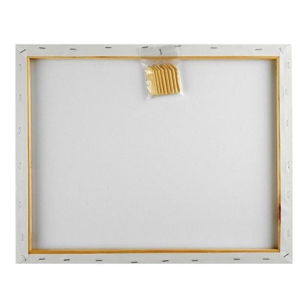 Canvas on the subframe, cotton 100%, 40 x 50 x 1.8 cm, acrylic soil, fine -grained, 280 g/m²-3