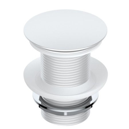 Bottom valve for the Wasserkraft A246 sink, without overflow, brass, white