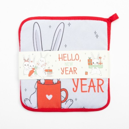 Set of kitchen shade Happy New Year: stand, grabbing-5