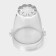 A glass bucket with a handle and forceps Sylvan, 650 ml, h = 13 cm