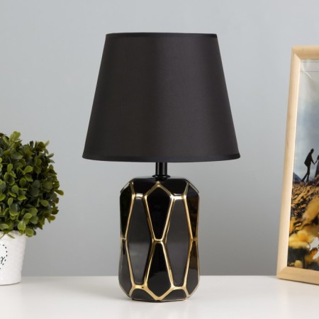 Rico table lamp E14 40W Black-golden 20x20x33 cm Risalux