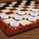 Checkers are table, with a board 33 x 33 cm, d-2.5 cm