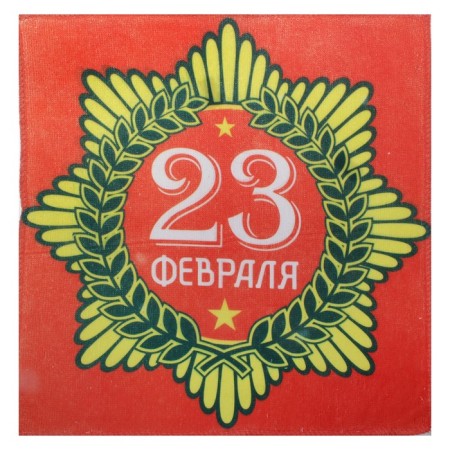 Towel "February 23" 30 x 30 cm, 200 g/m2