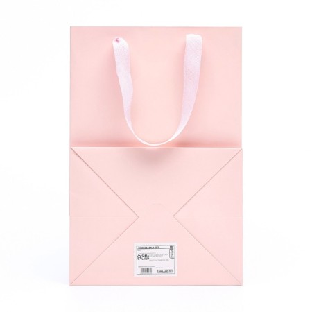 Gift package, with a window, 30 x 20 x 16 cm, pink-2