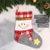 A toe for gifts "Snowman with ruddy cheeks" 25x36 cm, gray