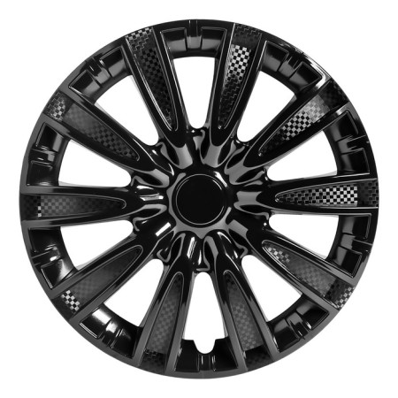 Wheel caps 15 "Tornado", Black Gloss, Carbon, 2 pcs Airline AWCC-15-09-1