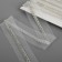 Decorative braid with beads, 35 mm, 4.5 ± 0.5 m, white color