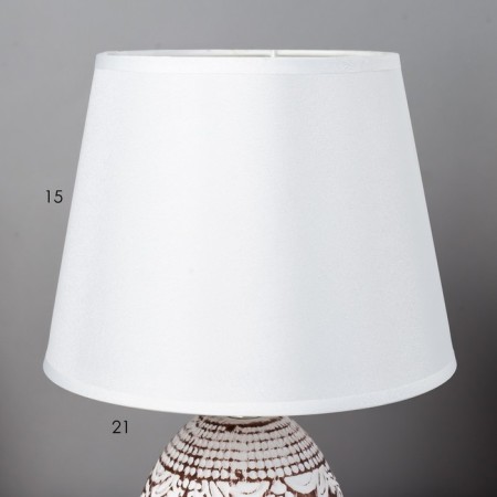 E14 40w-chocolate 20x20x30 cm Risalux table lamp "Isabella"-3