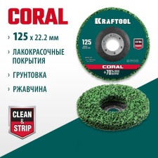 Круг полимерно-шлифовальный KRAFTOOL 36599-125, абразивный, d = 22.2 мм, 125 мм