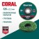 Polymer-grinding circle Kraftool 36599-125, abrasive, d = 22.2 mm, 125 mm