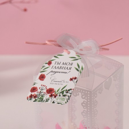 Gift set "white" soap roses 5 pcs, dew 7x7x12 cm-4